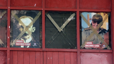 Fachada de una bodega en La Habana, Cuba.&nbsp;