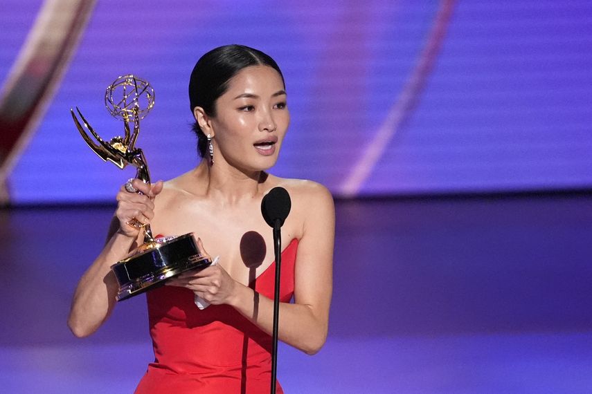 Anna Sawai recibe el premio a Mejor actriz en una serie dramática por Shogun durante la 76 edición de los premios Primetime Emmy el domingo 15 de septiembre de 2024 en el Peacock Theatre de Los Ángeles.