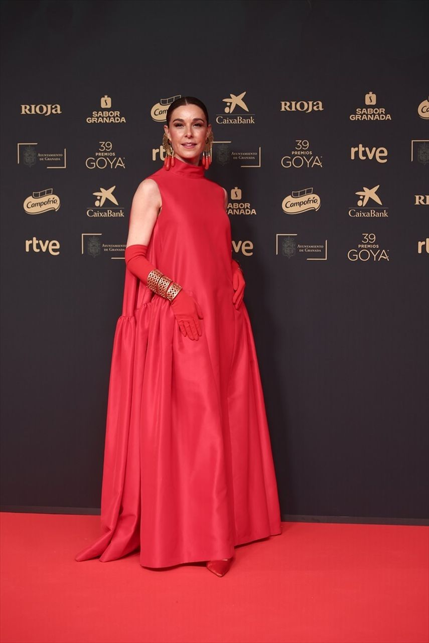 La presentadora Raquel Sánchez Silva posa en la alfombra roja de la 39º edición de los Premios Goya, en el Palacio de Exposiciones y Congresos de Granada, el 8 de febrero de 2025, en Granada, Andalucía (España).&nbsp;