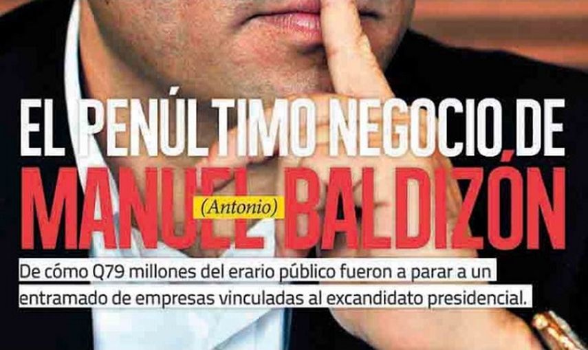 La publicación del reportaje El Penúltimo negocio de Manuel Baldizón, el 22 de abril, en la revista ContraPoder, fue la causa que generó las amenazas. (CAPTURA DE PANTALLA)