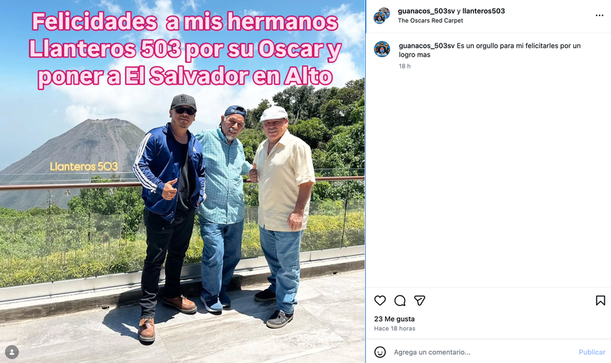 Los Llanteros 503, grupo oriundo de El Salvador&nbsp;