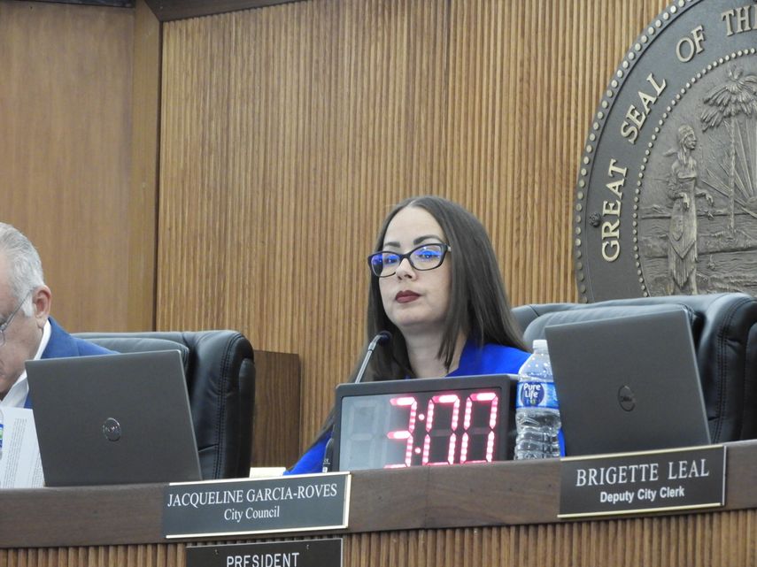 Jacqueline Garcia Roves es la presidenta del Concejo de Hialeah Jacqueline Garcia Roves es la presidenta del Concejo de Hialeah
