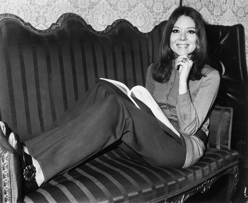 En esta fotograf&iacute;a del 29 de enero de 1970, la actriz Diana Rigg, conocida por su rol en la serie de televisi&oacute;n The Avengers.