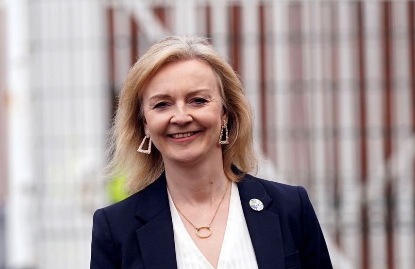 &nbsp;La secretaria de relaciones exteriores de Gran Bretaña Liz Truss.