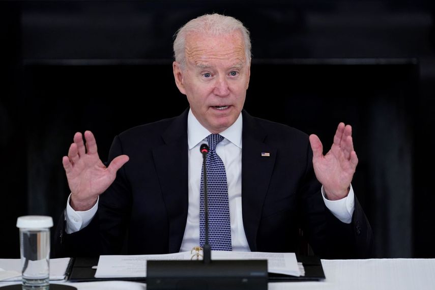 El presidente Joe Biden durante una reunión en la Casa Blanca.