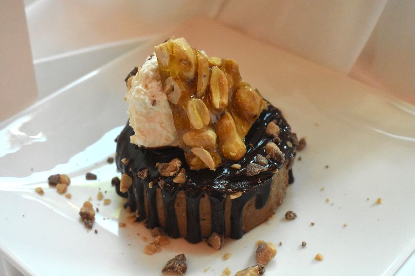 Postre de chocolate.&nbsp;