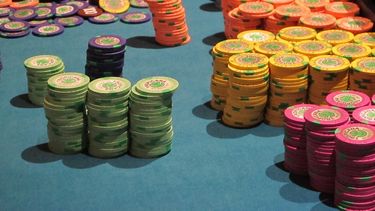 fichas en una mesa de ruleta en el Tropicana Casino and Resort en Atlantic City, Nueva Jerse.&nbsp; 