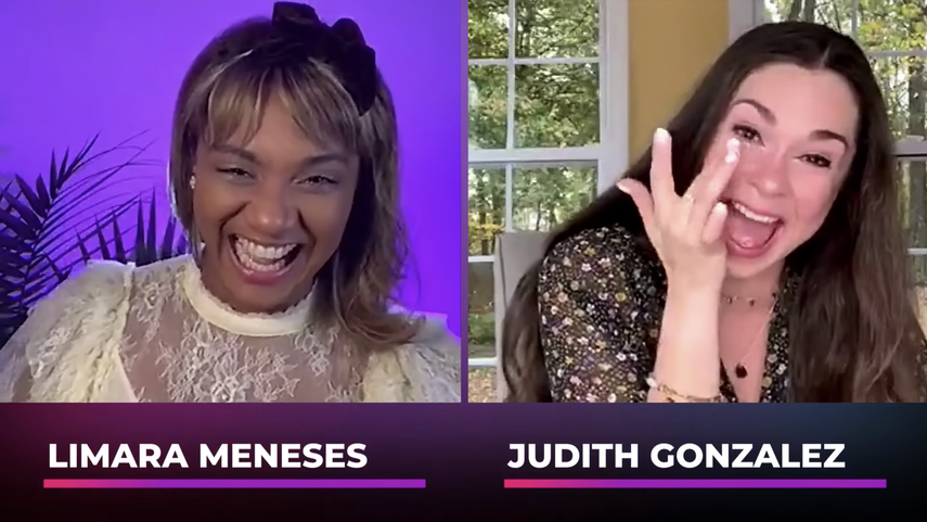 Limara en su programa con la actriz Judith González.&nbsp;