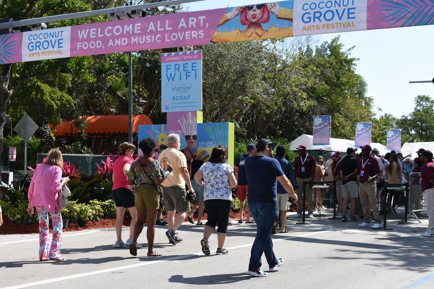 Cada año el Coconut Grove Arts Festival atrae a muchos espectadores.&nbsp;