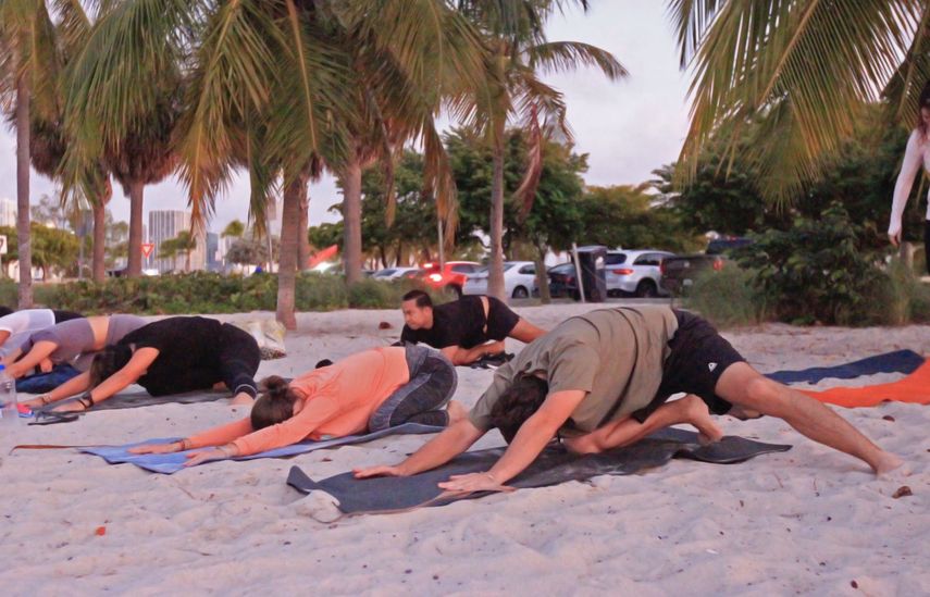 Clases en Miami de la instructora de yoga venezolana Anabella Landa.&nbsp;