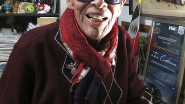 En esta fotografía del 18 de marzo de 2021 el jazzista mexicano Tino Contreras posa en suestudio en la Ciudad de México. Contreras, pionero del jazz mexicano y autor de la Misa en jazz falleció el 9 de septiembre de 2021.&nbsp;