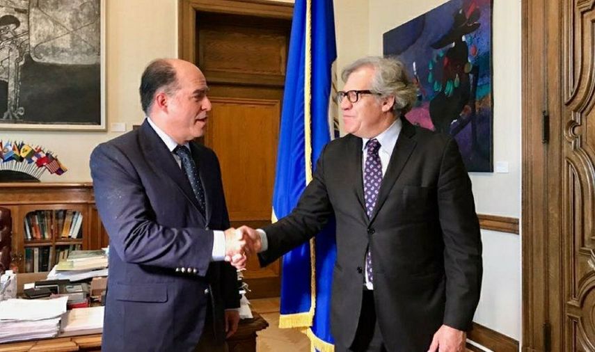 Borges, que se reunió con el secretario de la OEA, Luis Almagro, aseguró que en Venezuela no hay derechos humanos, ni justicia