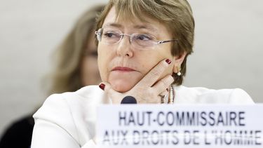 Michelle Bachelet, alta comisionada de Naciones Unidas para los Derechos Humanos.