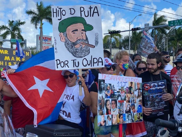 Manifestación en Hialeah