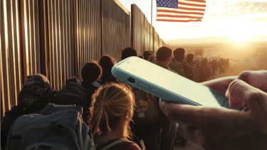 Inmigrantes en la frontera.&nbsp;