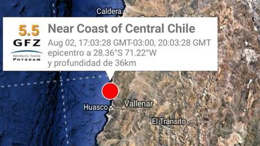 La página del instituto sismológico registra en las últimas 24 horas un total de 27 sismos de entre 2,5 y 5,4 grados de magnitud.