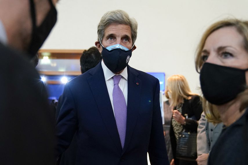 John Kerry, enviado presidencial especial de Estados Unidos para el clima, en París el 5 de octubre de 2021. &nbsp; &nbsp;