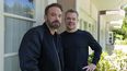 Ben Affleck y Matt Damon posan para un retrato para promover la película Air el lunes 27 de marzo de 2023, en el Hotel Four Seasons en Los Angeles.