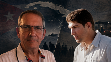 Enrique García, exoficial de la Dirección General de Inteligencia de Cuba (DGI) y exagente de la CIA y Raúl Guillermo Castro Rodríguez, conocido como El Cangrejo, señalado por narcotráfico.