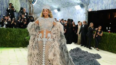 La cantante estadounidense Beyoncé llega a la Gala del Met de 2026, que celebra el Arte del Vestuario, en el Museo Metropolitano de Arte de Nueva York, el 4 de mayo de 2026.