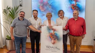 Presentación del Festival Internacional de Poesía Oral Improvisada Trovalia, realizada el 26 de julio de 2023.