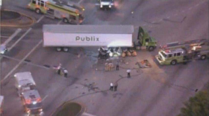 El accidente se registró a primera hora de la mañana de este martes.