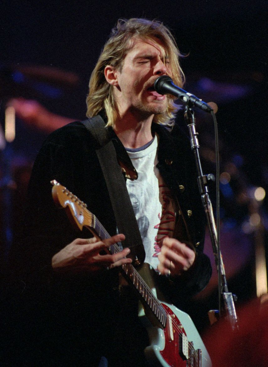 El cantante Kurt Cobain de Nirvana. (AP)