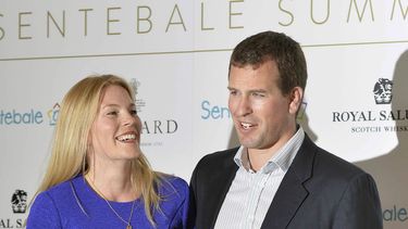 Foto tomada el 7 de mayo de 2014 en la que aparecen Peter Phillips y su esposa Autumn llegando al evento Sentebale Summer Party en London.