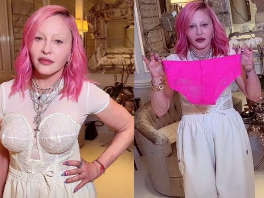 Captura de pantalla TikTok de la cantante Madonna&nbsp;