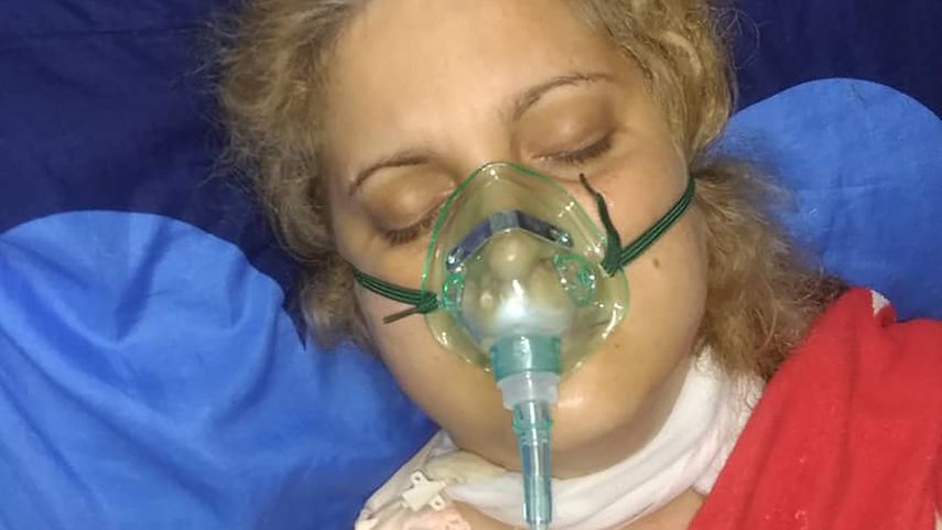 Claudia D&iacute;az Mart&iacute;nez, cubana que padece c&aacute;ncer y que se habr&iacute;a agravado como consecuencia de una mala pr&aacute;ctica m&eacute;dica.