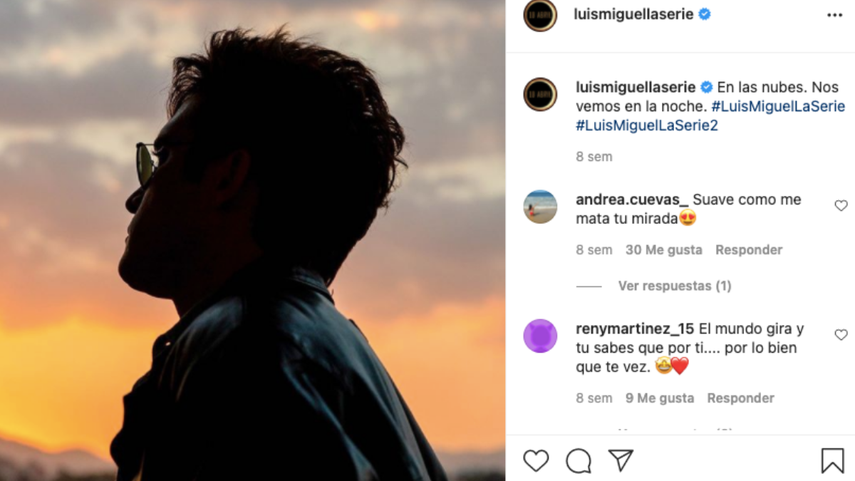 Diego Boneta interpretando a Luis Miguel.