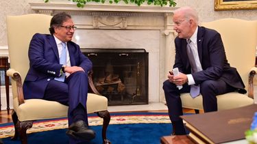 El presidente Joe Biden y su homólogo colombiano Guatavo Petro.