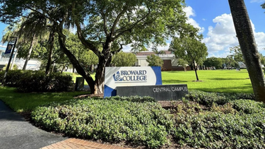 Vista parcial de Broward College, en el sur de Florida.&nbsp;