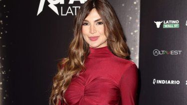 La modelo y periodista Melany Mille, esposa de Nacho Mendoza.&nbsp;