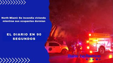 north miami: se incendia vivienda mientras sus ocupantes dormian