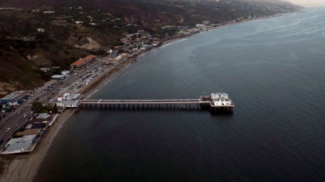 El muelle de Malibu en California.