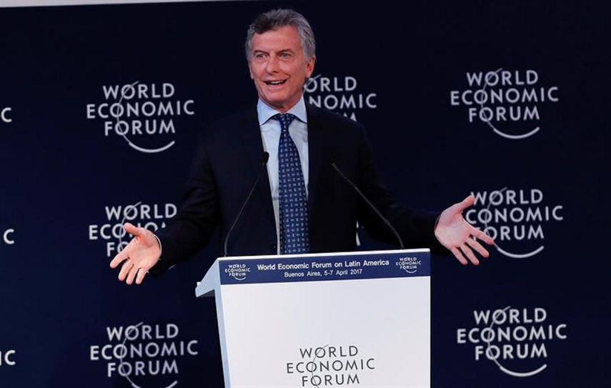 Venezuela lo está pasando muy mal, subrayó Macri durante la versión latinoamericana del Foro de Davos, que se celebra por primera vez en Buenos Aires.