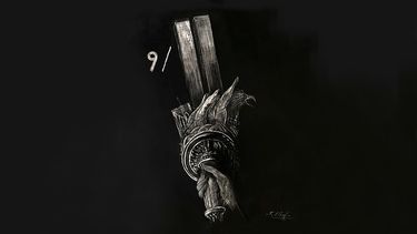 Tributo al 9/11, del pintor Fredy Villamil.