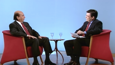 Captura de pantalla del programa de televisi&oacute;n Primer Plano, conducido por Marcel Granier, con&nbsp;Carlos Andr&eacute;s P&eacute;rez&nbsp;como invitado.&nbsp;