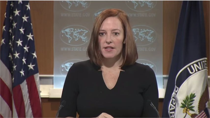  La portavoz del Departamento de Estado, Jen Psaki. (YOUTUBE) 