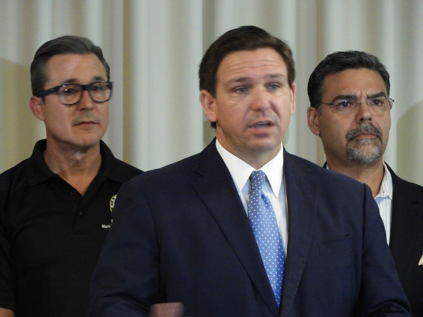 Ron DeSantis gobernador de Florida.&nbsp;
