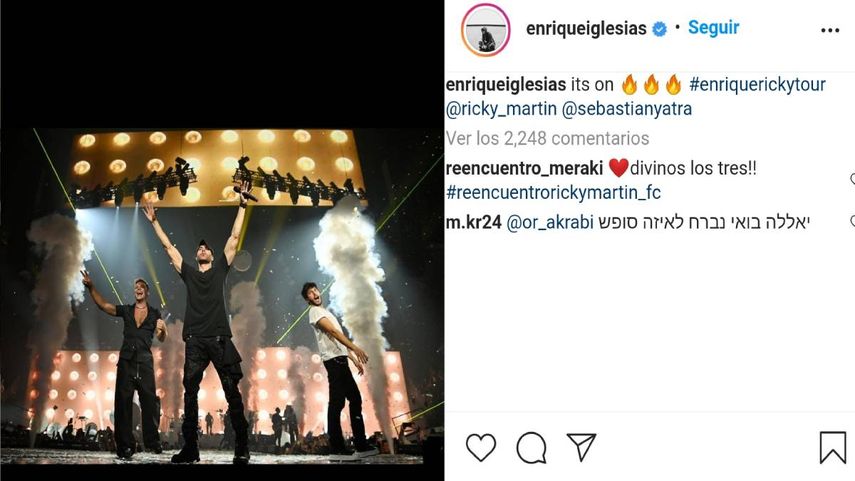 Enrique Iglesias y Ricky Martin