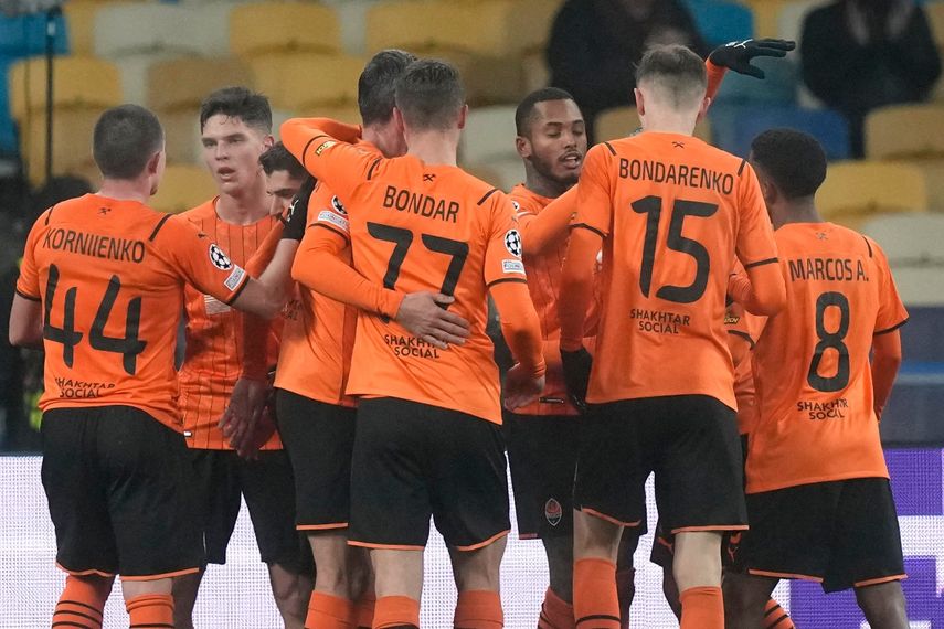 Futbolistas del Shakhtar Donetsk en ronda de grupos de la Champions League