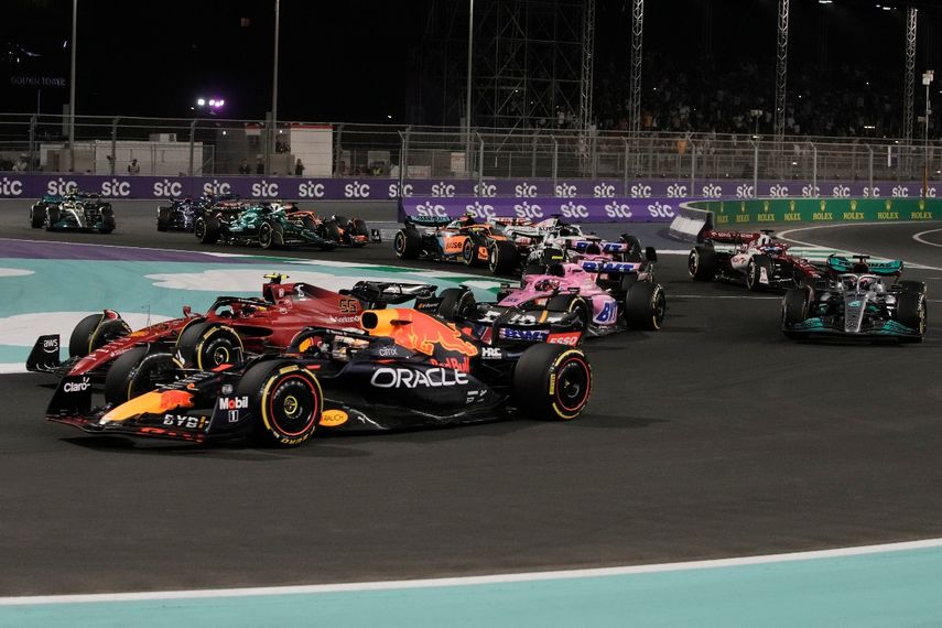 El piloto de Red Bull Max Verstappen durante el Gran Premio de Arabia Saudí, el domingo 27 de marzo de 2022, en Yeda, Arabia Saudí. La Fórmula 1 anunció la incorporación del GP de Las Vegas para 2023