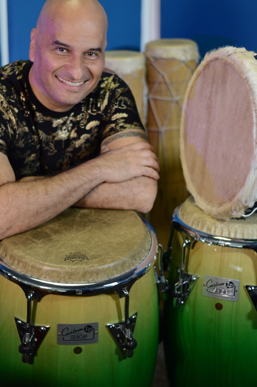 El percusionista venezolano Vladimir Quintero.