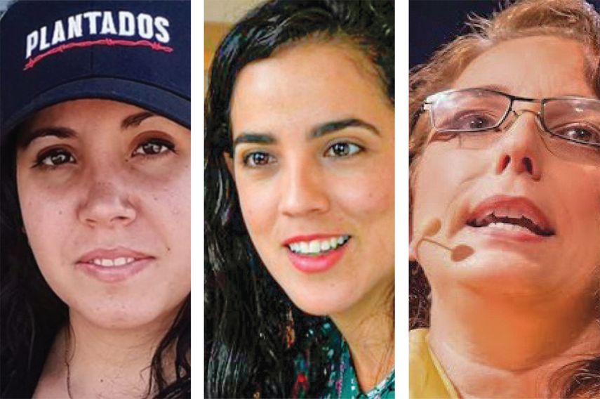 Camila Acosta y Mónica Baró y Tania Bruguera.