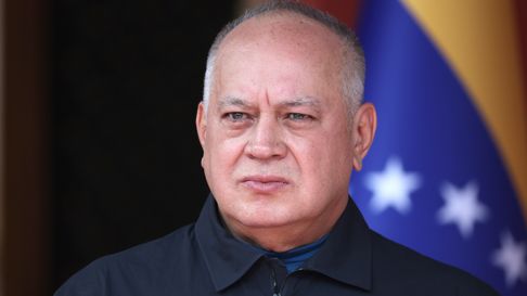 &nbsp;Diosdado Cabello, participa en una rueda de prensa el 14 de enero en el Palacio de Miraflores en Caracas.&nbsp;