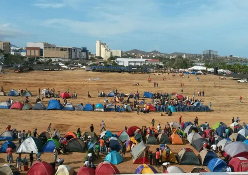 Las personas que se encuentran en el sitio recibieron viáticos por un monto de Bs 8.000 bolívares