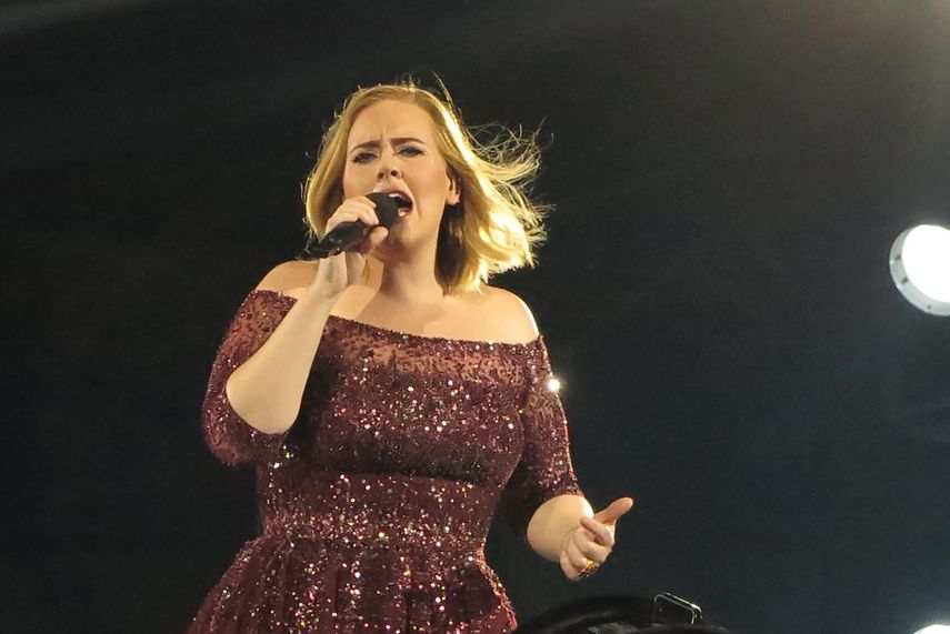 La cantante británica Adele.