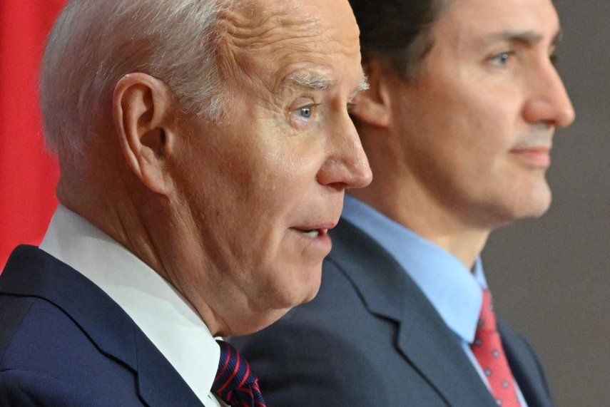 El presidente de Estados Unidos Joe Biden y el primer Ministro de Canadá, Justin Trudeau.
